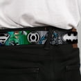 thumbnail image 4 of DC Comics Belt, Seatbelt Buckle Belt, Justice League Elite Forces Superheroes Pose Logos, 30 to 44 Inches, 4 of 9