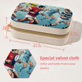 thumbnail image 5 of Rugby Velvet Portable Storage Box with Removable Compartment – Gift-Ready, Earring Holder Jewelry Box and Jewelry Organizer, 5 of 7