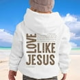 thumbnail image 4 of YUEHUA JESUS Christian Hoodies for Girls Aesthetic Cute Oversized Christ Christians Girls Long Sleeve Pullover Fall Sweatshirts, Size 5-6 Years, 4 of 8