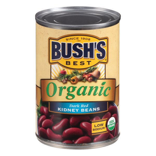 Bushs Best Organic Dark Red Kidney Beans 15 Oz