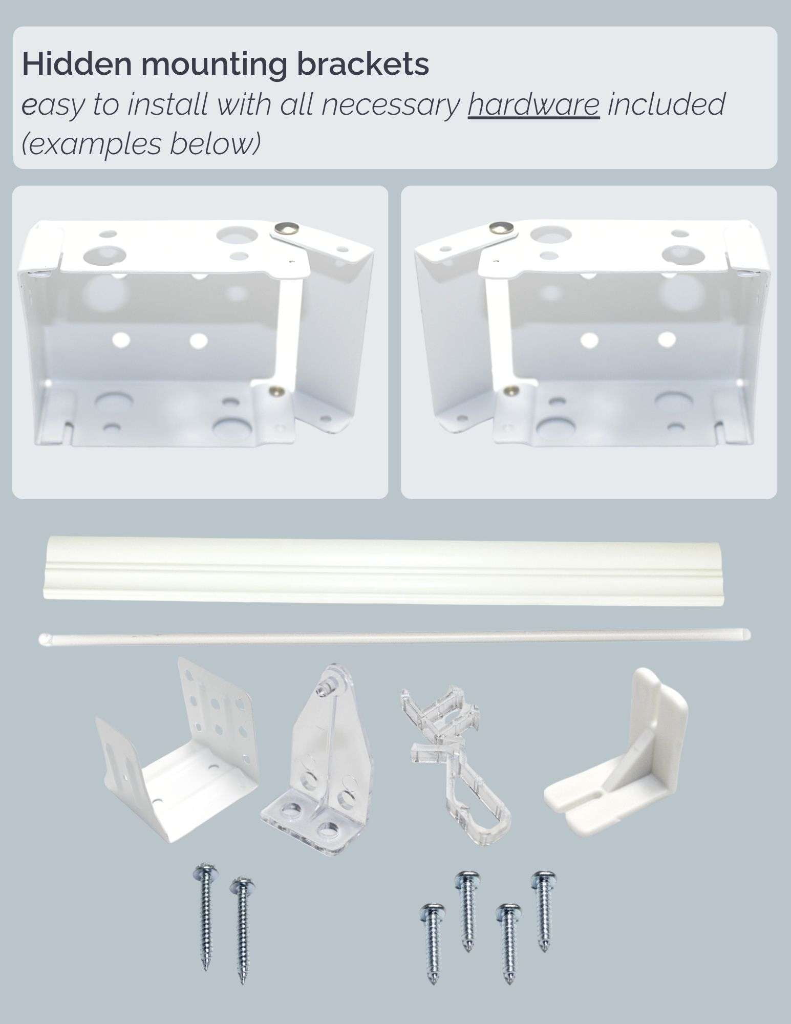 Linen Avenue Cordless 2" Faux Wood Blind White 34 W x 72 H, Partial Inside Mount (Arrives ½ Inch Narrower)
