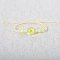 thumbnail image 1 of Nvzi Pulsera de flores hecha a mano - Pulsera de resina, pulsera ajustable, pulsera de flores - 2 piezas, amarillo narciso, 1 of 3