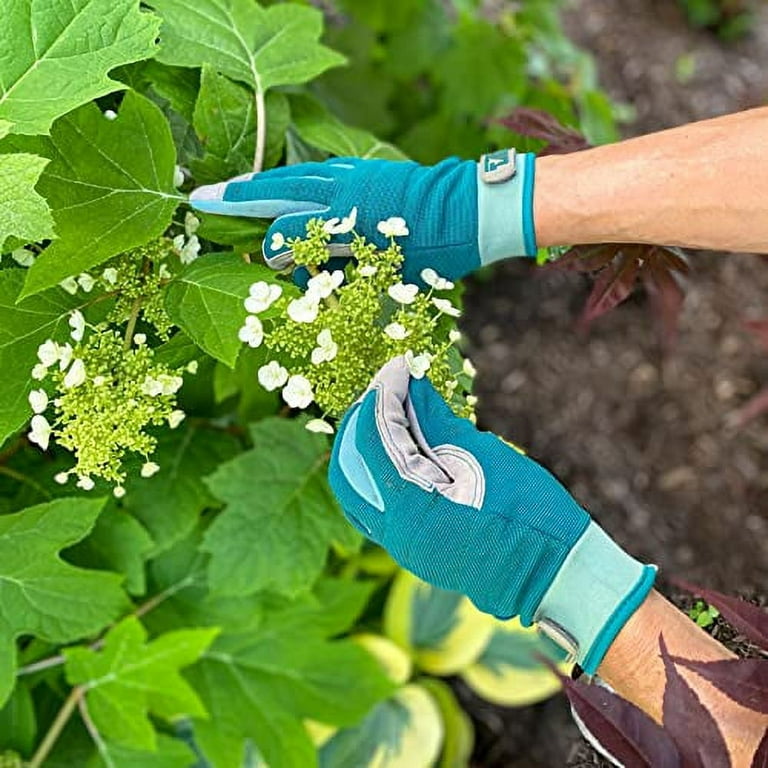 Wells Lamont Women's High Dexterity Adjustable Work and Gardening Gloves,  Green, Medium (7754M)