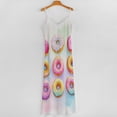 thumbnail image 5 of Colorful Donut Print Pattern Sleeveless Dress Dresses Women Summer Women's Summer Clothing, 5 of 9