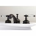 thumbnail image 2 of Kingston Brass KS1165WLL Robinet de Lavabo à Large Diffusion avec Bonde en Laiton, 2 of 4