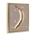 thumbnail image 3 of Stupell Industries Luminous Glam Banana Fashion Painting Gold Floater Framed Canvas Art Print Wall Art, 17 x 21, 3 of 9