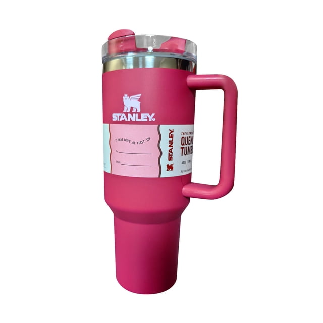 40oz Stanley Termo Vaso Acero Inoxidable Doble Capa, Vaso de acero inoxidable aislado al vacío, con agarradera y popote, termo para bebidas calientes y frías, Vaso de Viaje para (40oz-G)
