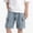 Light Blue, variant on LJEFF Boys Paperbag Waist Denim Shorts, High Waist Buttons Pocketed Cuffed Hem Shorts for Kids Blue Size 6 T