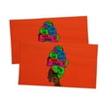 thumbnail image 3 of Pardon My Fro Adira Orange Duvet & Sham 3- Piece Full/Queen Bedding Set for Women, 3 of 5