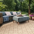 thumbnail image 5 of SAFAVIEH Courtyard Austin Geometric Indoor/Outdoor Area Rug, 6'7" x 9'6", Brown/Cream, 5 of 11