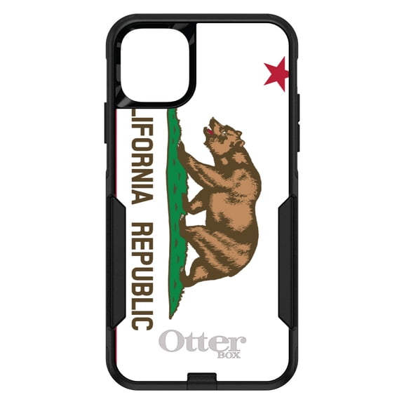 DistinctInk OtterBox Commuter Custom Case for Apple iPhone 15 (6.1" Screen) - US State Flag - Shockproof Protection