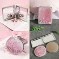 thumbnail image 7 of LINLIN 2 Pcs Compact Mirror, Mini Circles and Squares Female Folding Mirror Metal Pocket Double-sided Magnifying Small Handbag Travel Purse Mirror for Mum Girl Student Birthday Gift, 7 of 7