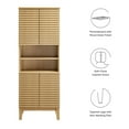thumbnail image 2 of Render Tall Bathroom Storage Cabinet in Oak, 2 of 10