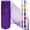 Purple, variant on 1 /2Rolls Deco Mesh Ribbon Rolls 10 Inch 10 Yards(30 ft) Decorative Mesh Fabric with Foil for Wreaths Christmas Tree Ribbon Door DIY Craft Halloween Decor Wedding Party Supplies