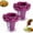 Purple-2PCS, variant on Manual Vegetable Spiralizer and Curler for Rose Flower Carving, Stainless Steel Multifunctional Vegetable Peeler, Carrot Cucumber Rose Garnishing Slicer Tool