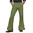 thumbnail image 1 of Zszcpp Pantalon de Travail pour Hommes, Style Vintage, Jambe Large, Style Simple, Carnaval, Disco, Évasé, Décontracté, 1 of 5