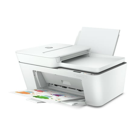 HP - DeskJet 4155e Wireless All-In-One Inkjet Printer with 3 months of Instant Ink Included with HP+ - White