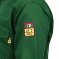 thumbnail image 5 of Flame Resistant Welding FR Shirt - 100% C - Light Weight - 7 oz (3X-Large, Bottle Green), 5 of 9