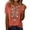 Orange, variant on Summer Tops for Women Women's Casual Embroidered Tops Short Sleeve T Shirts Womens Essentials Fashion Clothing