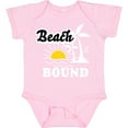 thumbnail image 3 of Inktastic Beach Bound with Sun and Palm Trees Boys or Girls Baby Bodysuit, 3 of 5
