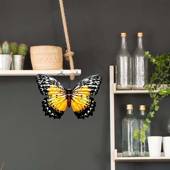 kayannuo Garden Decor Garden Butterfly Art Outdoor Garden Backyard Metal Animal Decoration Gift Patio Decor