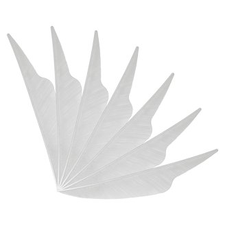Trueflight Shield Cut Feathers 5 Right Wing White - 100 Piece Pack
