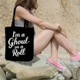 thumbnail image 5 of I'm a Ghoul on a Roll Pattern Costume Cool Easy Animal Halloween Gift Canvas Bag 2Pcs, 5 of 5