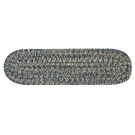 Colonial Mills Tremont Wool Blend Stair Tread Collection Denim 8"x28" (SET 13)