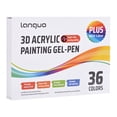 thumbnail image 2 of AKEGAMN Clearance! 30mLangou 3D Acrylic Painting Gel Pens 3D Acrylic Gel Pen Glitter Gel Pens For Adult Coloring Muticolor Marker Art Set Coloring Paint Pen For Doodle Drawing DIY Projects Crafts Er, 2 of 9