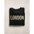 thumbnail image 3 of London England Banner Sweatshirt Women -Image by Shutterstock, Female 3X-Large, 3 of 4