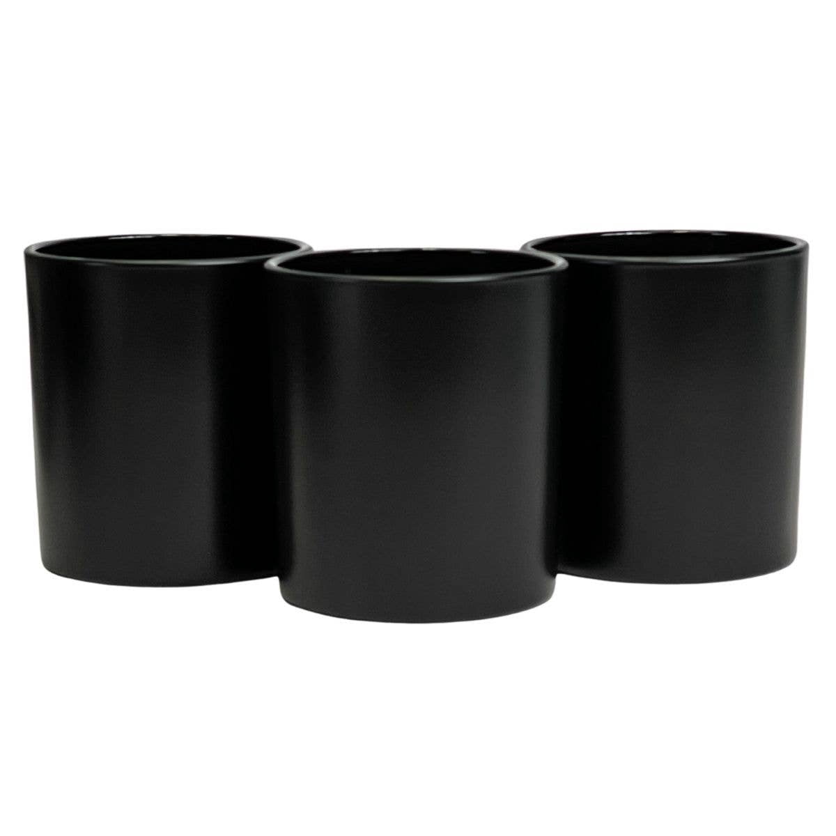 14 oz. Havana Matte Black Empty Candle making Jar candle vessels for DIY candle-making projects (Box of 36) FREE SHIPPING