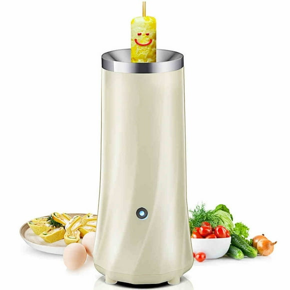 (White)Creative breakfast, egg rolling machine, automatic cup, egg sausage single tube maker, household DIY cooker, save time