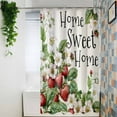 thumbnail image 4 of Shower Curtains for Bathroom-72"x78",Rustic Farmhouse Strawberry Flower Waterproof Bath Curtain Grommet Shower Curtain Set with Hooks,Summer Pastoral Fruit Floral Washable Bath Accessories, 4 of 7