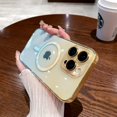 thumbnail image 1 of Luxury Gradient Pattern Wireless Charge Magsafe Case For iPhone 11 12 13 14 15 Pro Max Plus Soft Transparent Magnetic Cover Orange For iPhone 13, 1 of 6