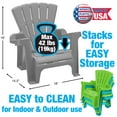 thumbnail image 6 of Play Day Adirondack Chair for Toddlers, Turquoise, 1 Seat, 6 of 8