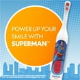 thumbnail image 4 of Spinbrush Superman Battery Powered Electric Toothbrush for Children Ages 3+ with AA Battery, Soft Head Bristles, 4 of 12