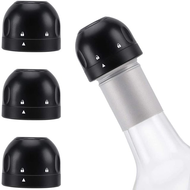 3 Pcs Bouchons de Champagne, Bouchon de Bouteille Réutilisable Garde le Vin Champagne Pétillant Frais Bouchon de Champagne Réutilisable