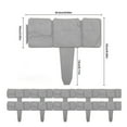 thumbnail image 3 of CIYISON 5/10/20Pcs Home Garden Border Edging Plastic Fence Stone Landscape Plant Fence, 3 of 13
