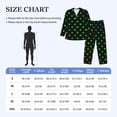 thumbnail image 4 of Salouo Poker Shapes Print Button-Front Long Sleeve Pajama Set for Men, Soft 2Pjs Men's Long Sleeve Sleepwear-Large, 4 of 7