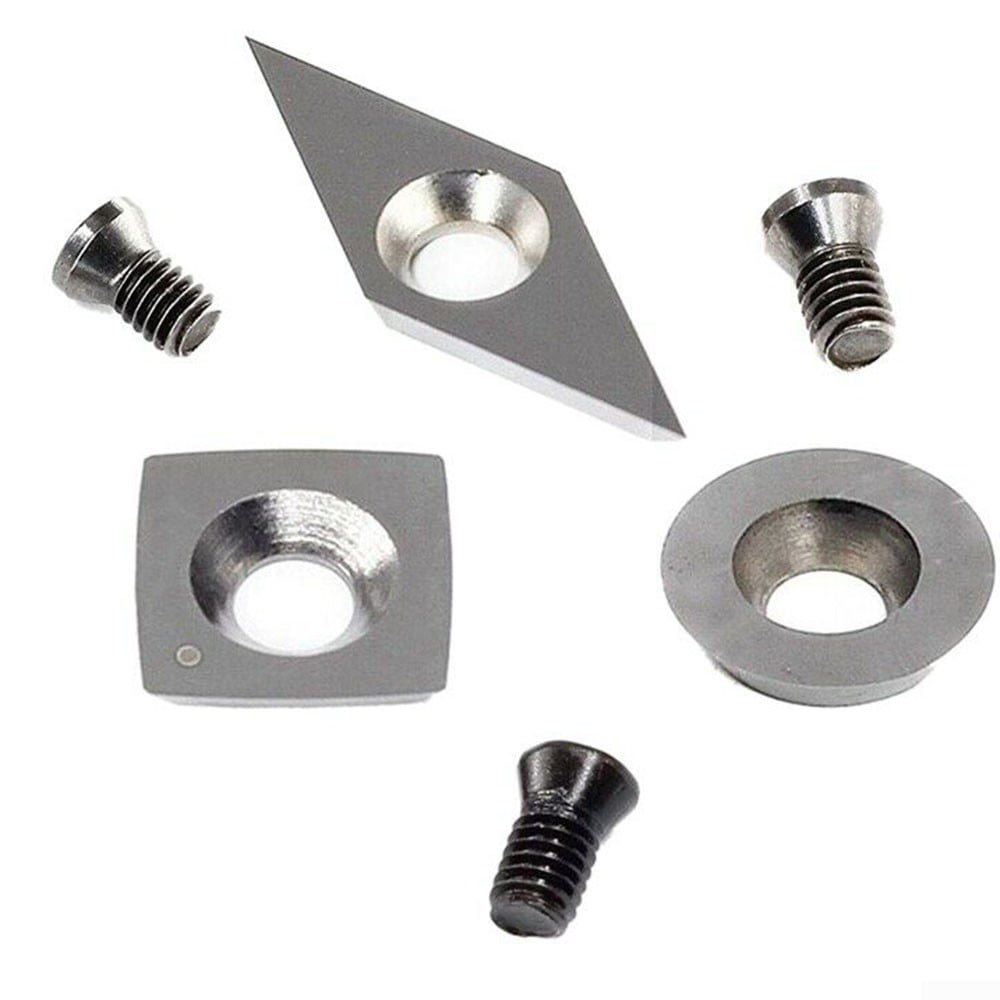 3x Tungsten Carbide Inserts Cutter Set for Wood Turning Working Lathe Tool