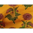 thumbnail image 4 of oneOone Cotton Poplin Mustard Yellow Fabric Floral Block Sewing Craft Projects Fabric Prints By Yard 42 Inch Wide, 4 of 4