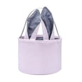 thumbnail image 2 of Easter Basket Seersucker Egg Hunt Bunny Baskets for Kids with Cute Rabbit Ears Stripe Storage Gifts Candies Personalized Easter Party Gifts, 2 of 5