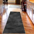 thumbnail image 2 of Abstract Decorative Rug, Broken Glass Inspired Geometric Triangle Abstract Shapes Computer Graphics, Quality Carpet for Bedroom Dorm and Living Room, 6 Sizes, Dark Grey, by Ambesonne, 2 of 2