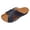 Black, variant on HNMKIU Women's Sandals Strap Solid Thick Soled On Style for Everyday Wear Retro Beach Slide Indoor Outdoor Footwear with Comfortable Cushioning Beach Shoes Beige,6.5