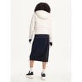 thumbnail image 4 of DKNY SPORT Women's Ribbed Hooded Puffer Jacket XS White/Black MSRP $189.50, 4 of 4