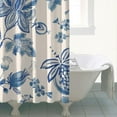 thumbnail image 2 of Floral Theme Polyester Shower Curtain for Bathroom with Hooks and Weighted Hem, Waterproof Bath Decor Sets Hotel Style - Machine Washable,72x72in, 2 of 5