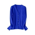 thumbnail image 1 of Cardigan pour Femmes Cardigan Tricoté Col en V Manches Longues Printemps Automne 2024, 1 of 2