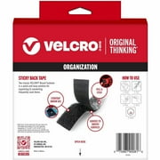 VELCRO Brand Sticky Back Roll | Classroom and Office Organization | Black 15ft x 3/4in Roll of Tape