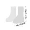 thumbnail image 6 of Waterproof Disposable Rain Shoe Covers | Thickened Plastic Foot Coverings | Lengthening Drawstring Design | Slip-Resistant | Multiple Sizes: 28x36cm 28x28cm 38x50cm 38x30cm | 2pcs | White, 6 of 8