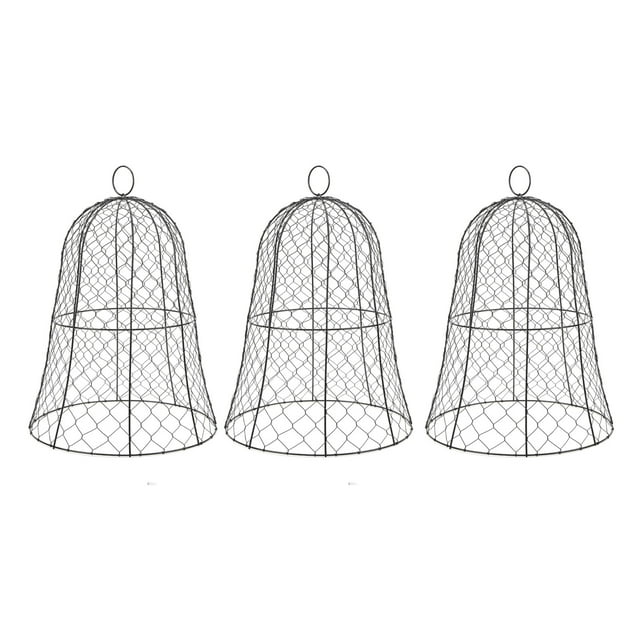 Cubierta Protectora De Plantas Cloche, Cloche De Alambre De Pollo Para Jardín, 10 Paquetes De Gancho De Hierro Estable Para Granja